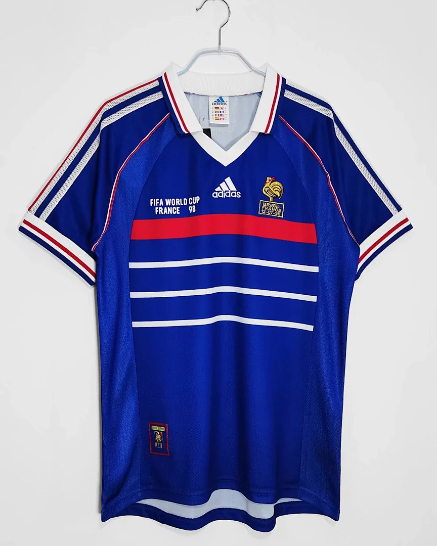 Camisola Retro França 1998 Principal Mundial