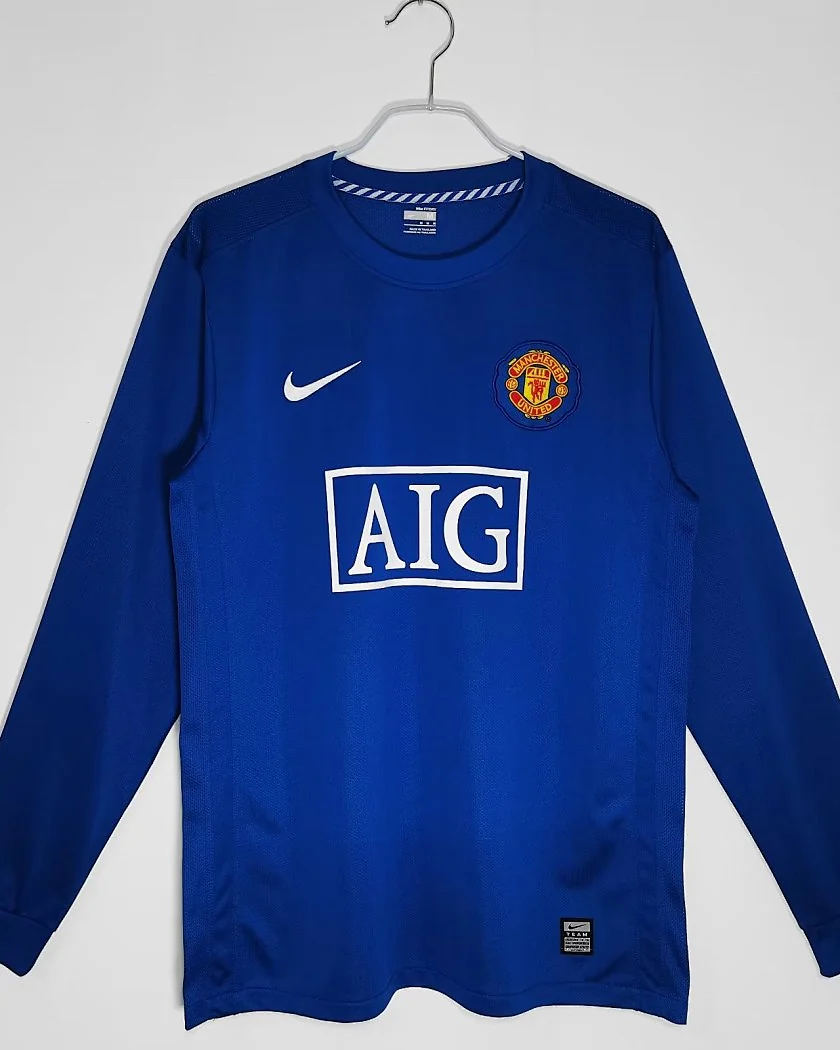 Camisola Retro Manchester United 08/09 Terceira Manga Comprida