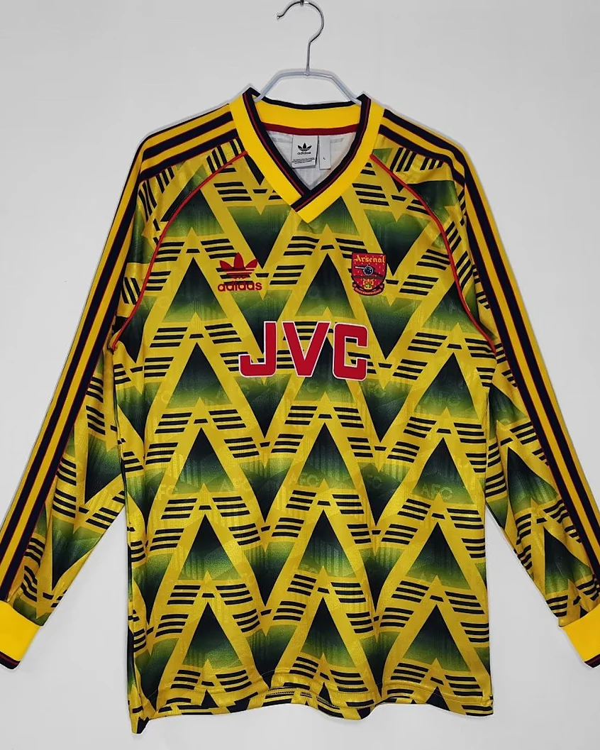 Camisola Retro Arsenal 1991/93 Alternativa Manga Comprida