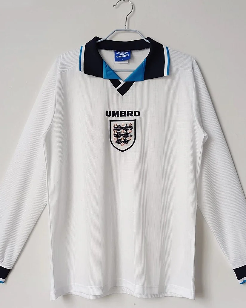 Camisola Retro Inglaterra 1996 Principal Manga Comprida