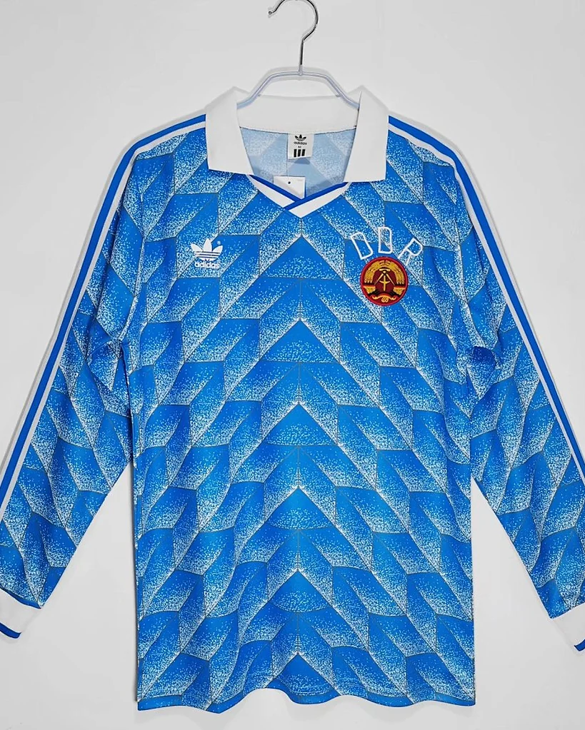 Camisola Retro Alemanha Oriental 1988 Principal Manga Comprida