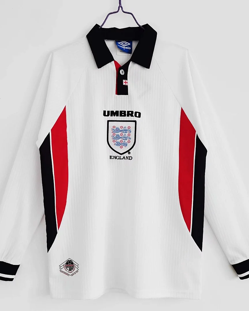 Camisola Retro Inglaterra 1998 Principal Manga Comprida
