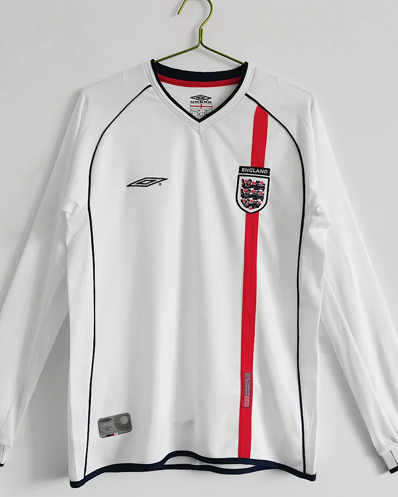 Camisola Retro Inglaterra 2002 Principal Manga Comprida