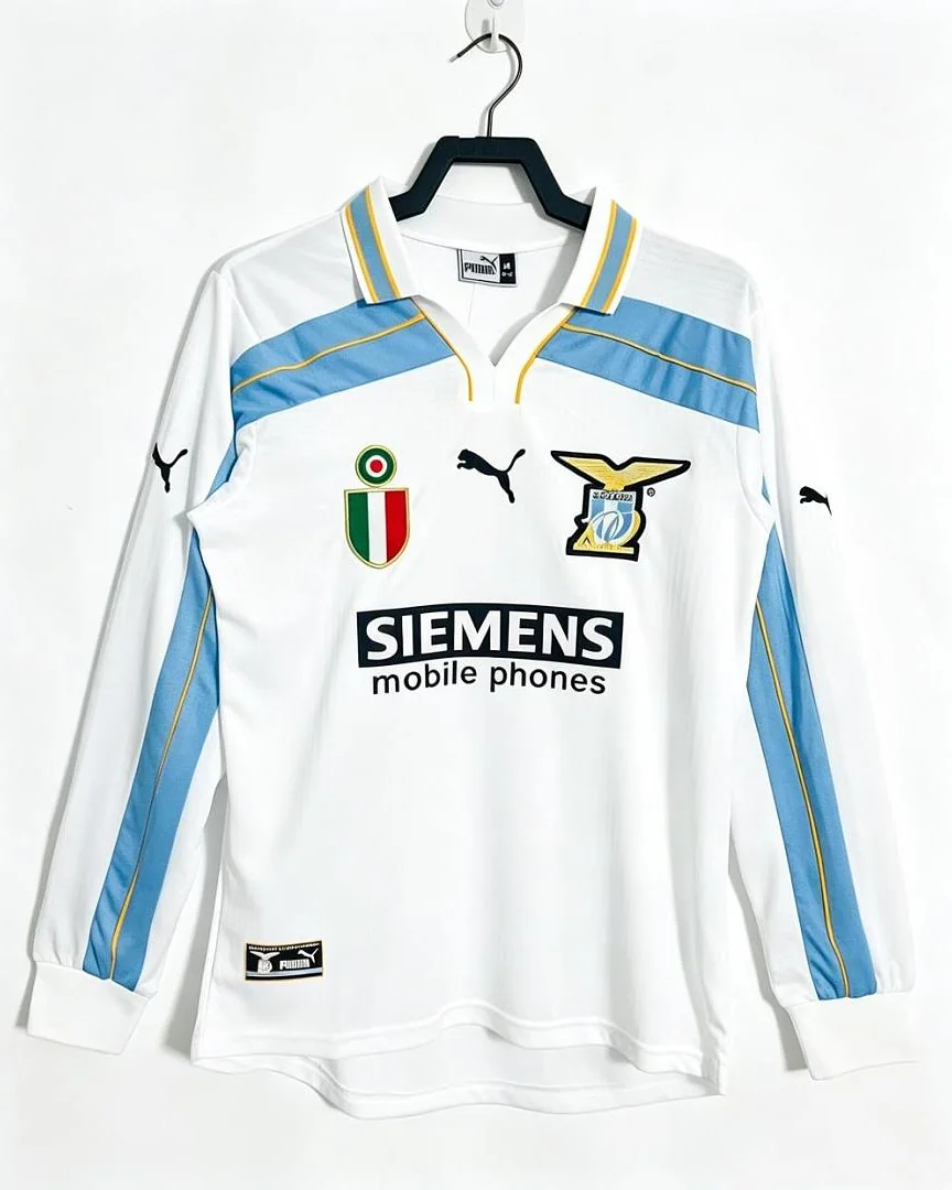 Camisola Retro Lázio 2000/01 Alternativa Manga Comprida