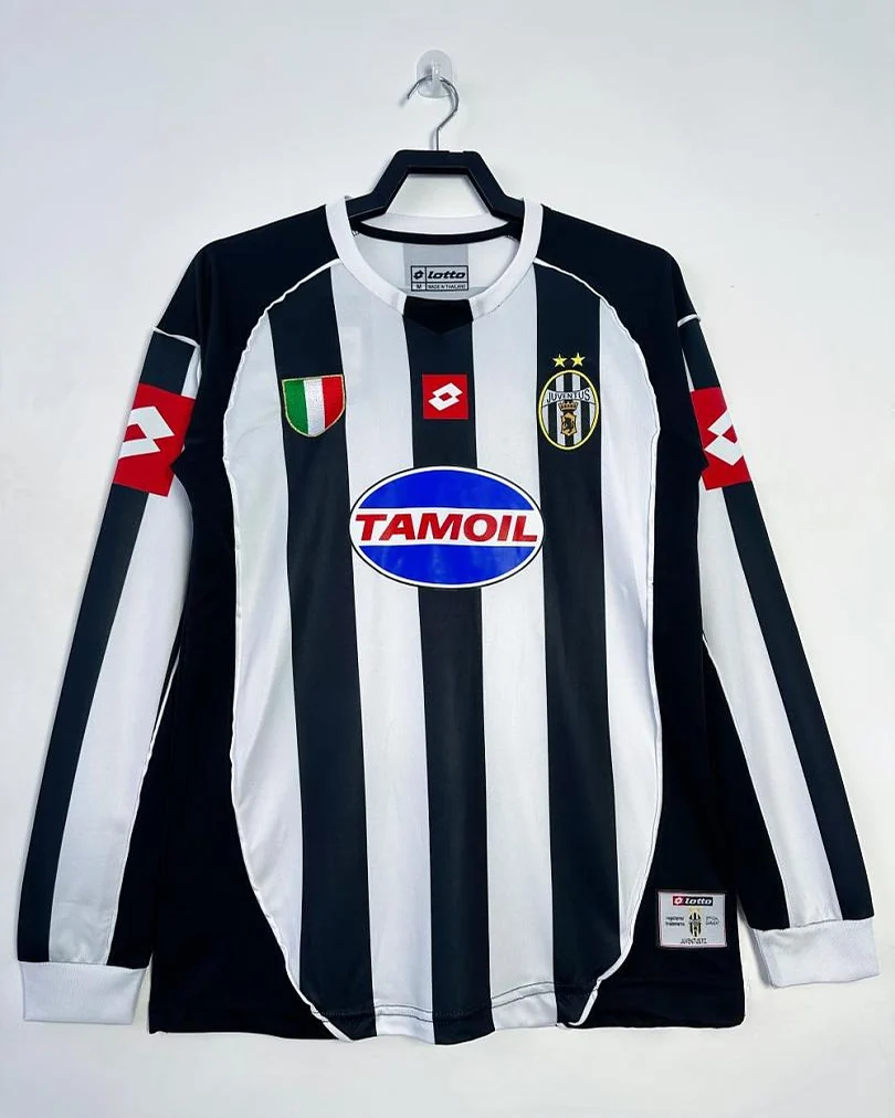 Camisola Retro Juventus 2002/03 Principal Manga Comprida