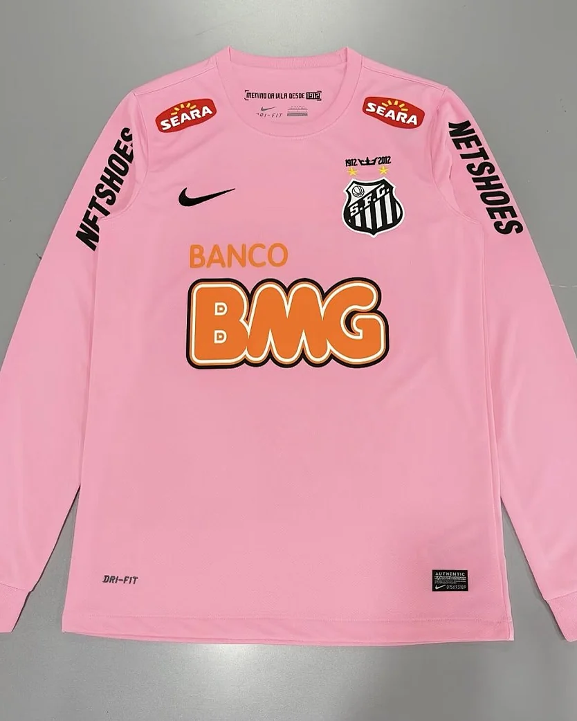 Camisola Retro Santos 12/13 Alternativa Manga Comprida