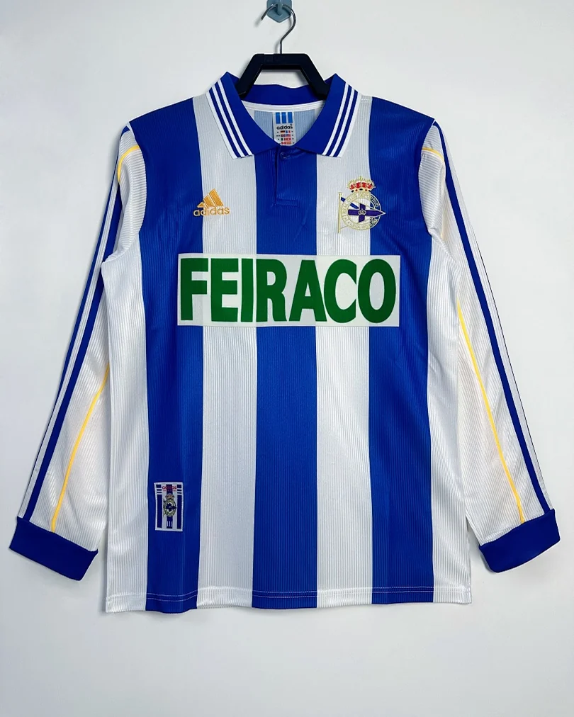 Camisola Retro Deportivo da Corunha 1999/00 Principal Manga Comprida