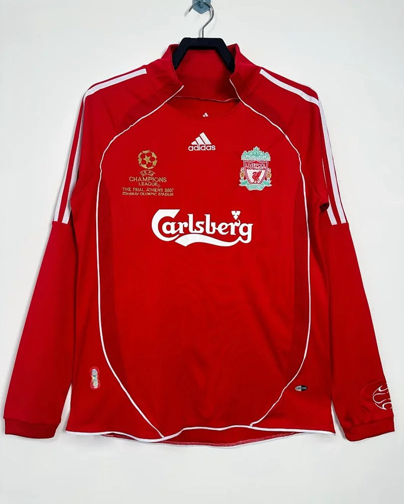Camisola Retro Liverpool 06/08 Principal Manga Comprida