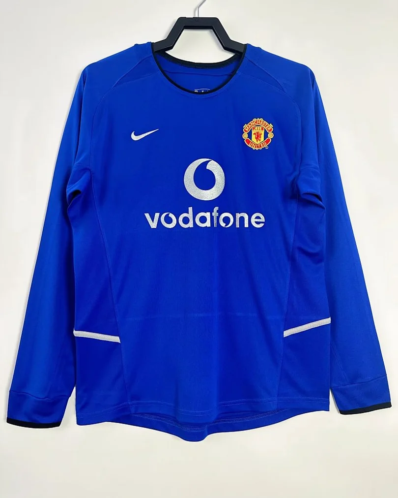 Camisola Retro Manchester United 2002/03 Terceira Manga Comprida