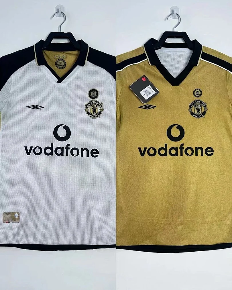 Camisola Retro Manchester United 2001/02 Reversível
