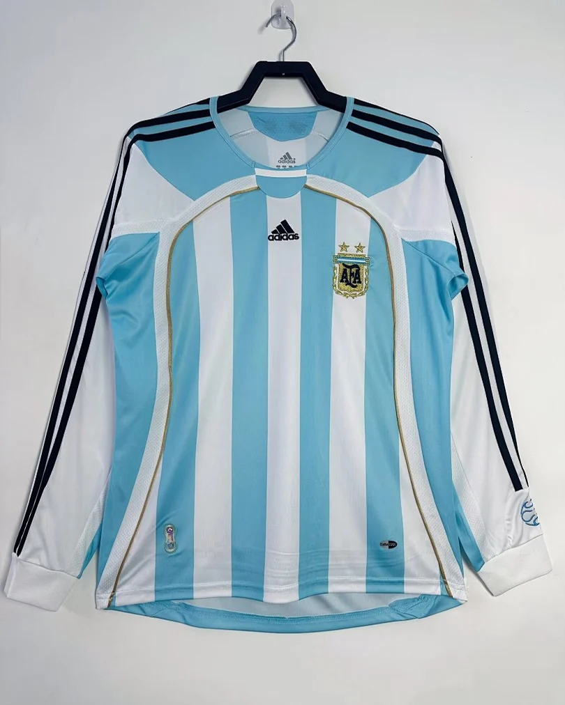 Camisola Retro Argentina 06/07 Principal Manga Comprida