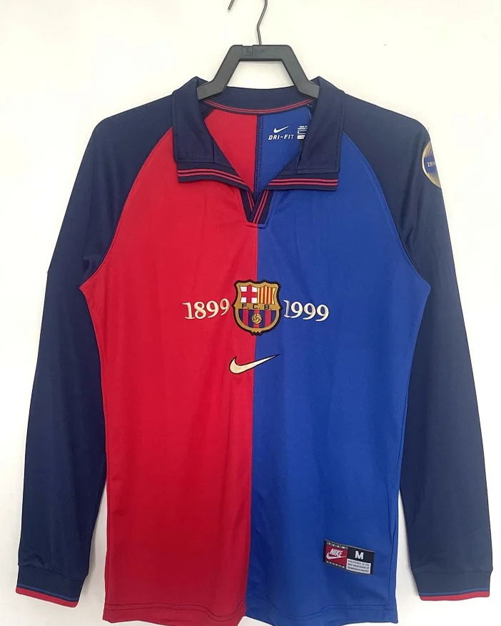 Camisola Retro Barcelona Edição Especial Manga Comprida