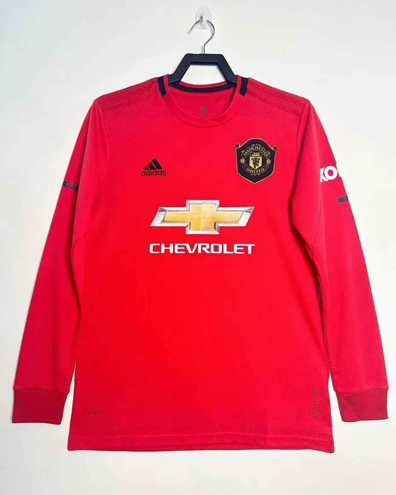 Camisola Retro Manchester United 19/20 Principal Manga Comprida