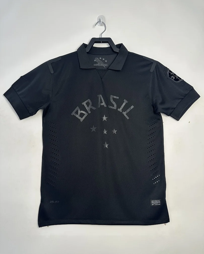 Camisola Retro Brasil 13/14 Preta