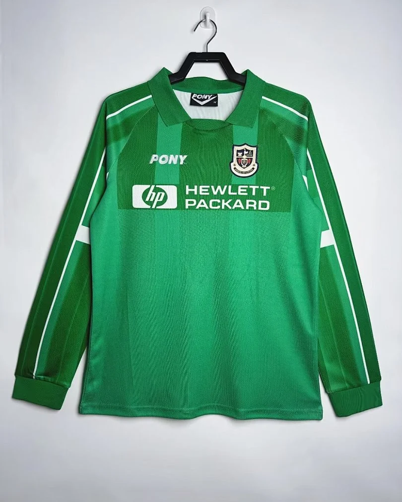 Camisola Retro Tottenham 1997/99 Guarda-Redes Verde Manga Comprida