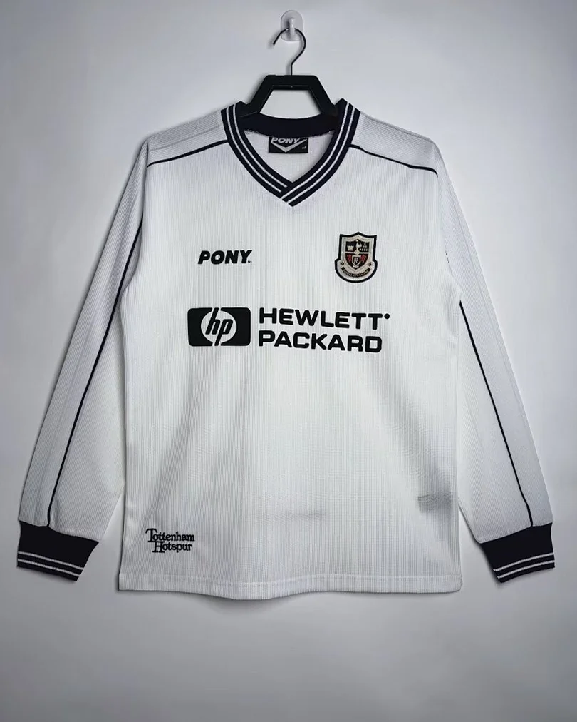 Camisola Retro Tottenham 1997/99 Principal Manga Comprida
