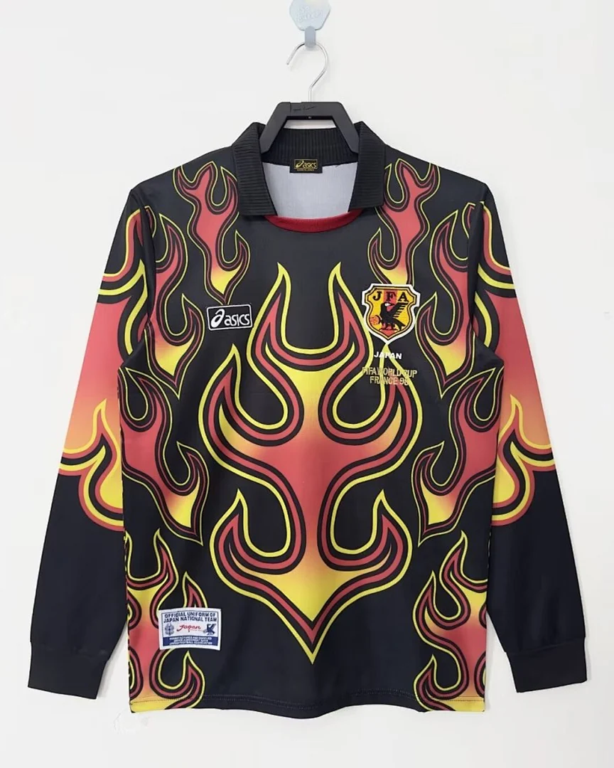Camisola Retro Japão 1998 Guarda-Redes Manga Comprida