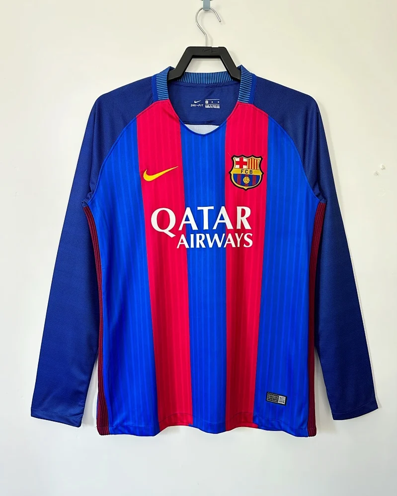 Camisola Retro Barcelona 16/17 Principal Manga Comprida