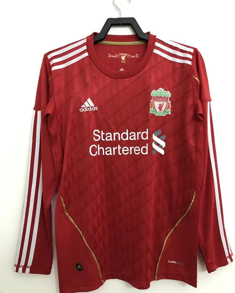 Camisola Retro Liverpool 2010 Principal Manga Comprida