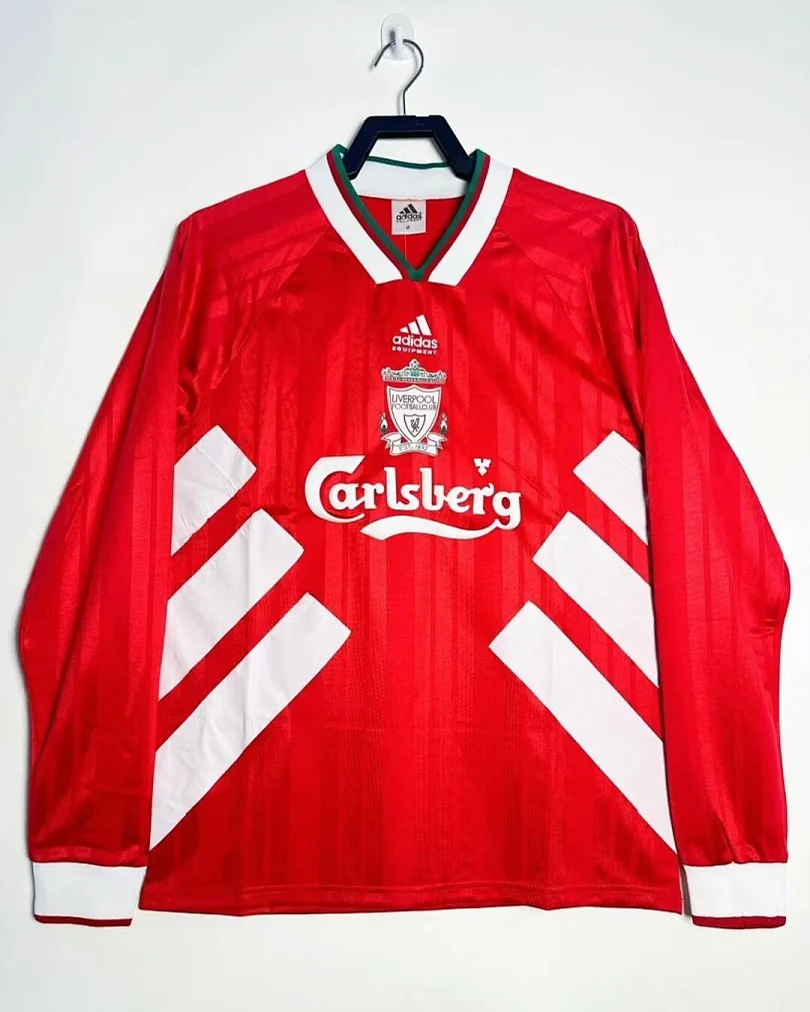 Camisola Retro Liverpool 1993/95 Principal Manga Comprida