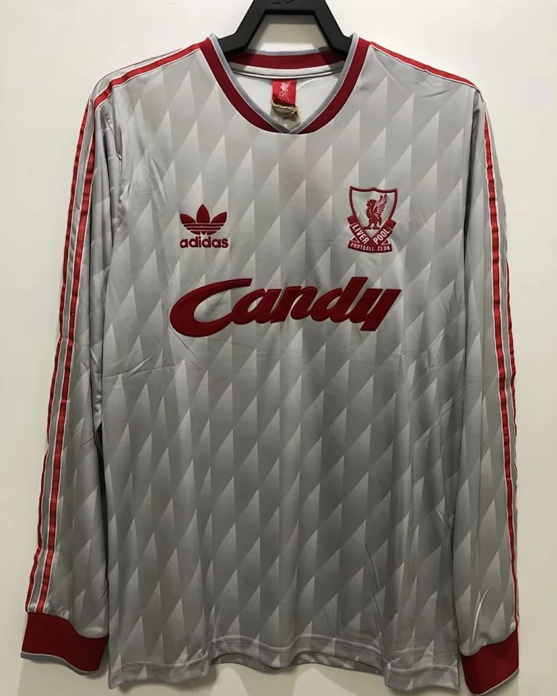 Camisola Retro Liverpool 1989/91 Alternativa Manga Comprida