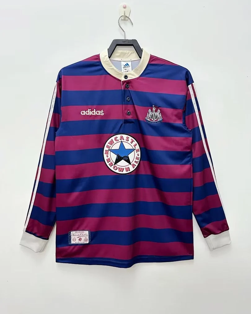 Camisola Retro Newcastle United 1995/97 Alternativa Manga Comprida