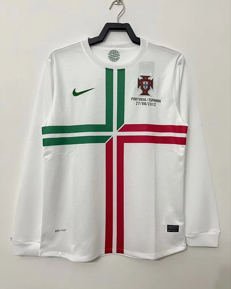 Camisola Retro Portugal 2012 Alternativa Manga Comprida