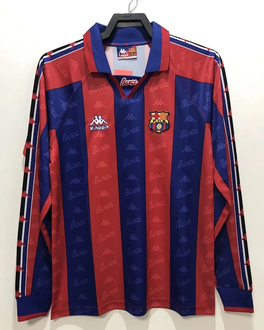 Camisola Retro Barcelona 1996/97 Principal Manga Comprida