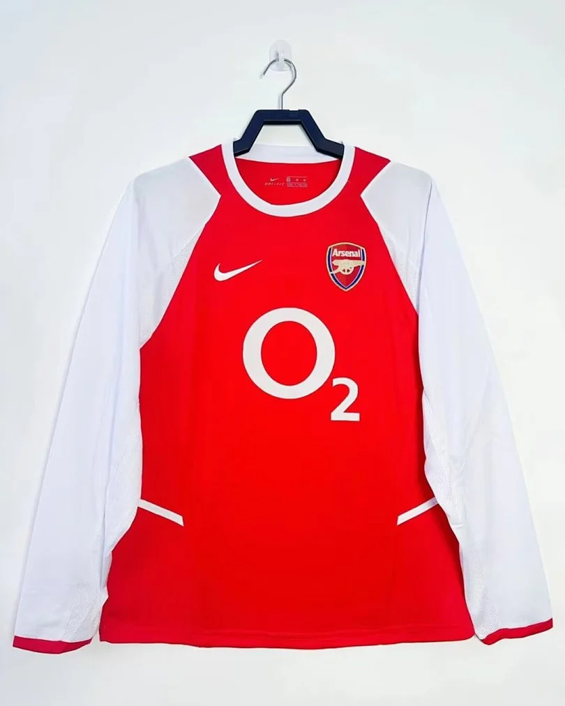 Camisola Retro Arsenal 2002/03 Principal Manga Comprida