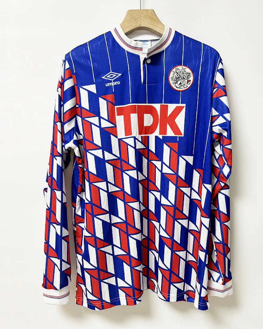 Camisola Retro Ajax 1990 Alternativa Manga Comprida