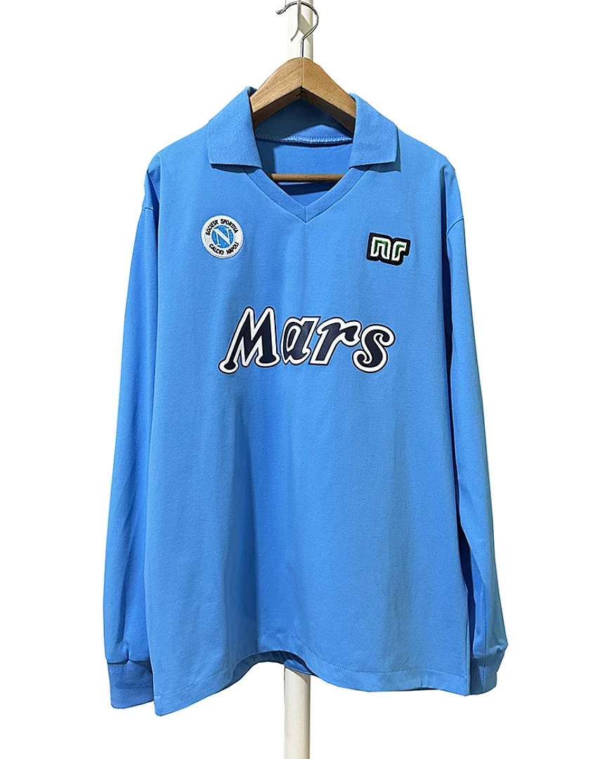 Camisola Retro Nápoles 1988/89 Principal Manga Comprida