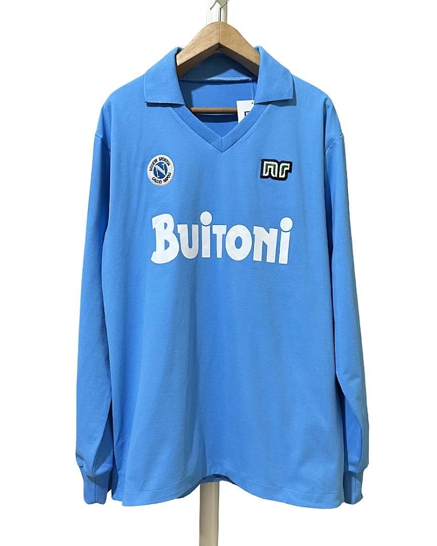 Camisola Retro Nápoles 1986/87 Principal Manga Comprida