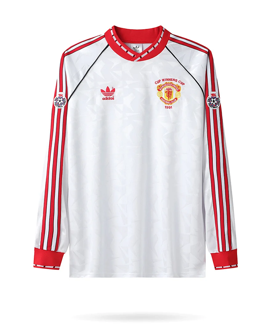 Camisola Retro Manchester United 1991 Manga Comprida