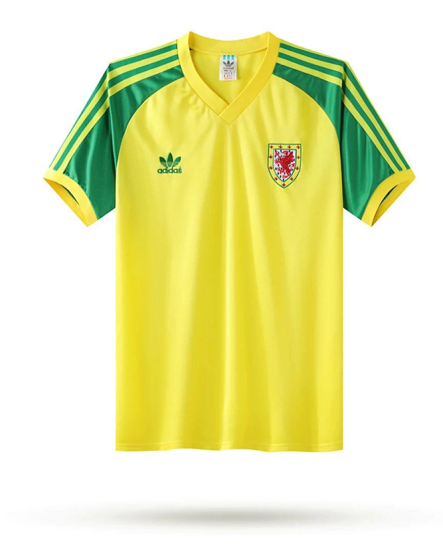 Camisola Retro País de Gales 1982 Alternativa