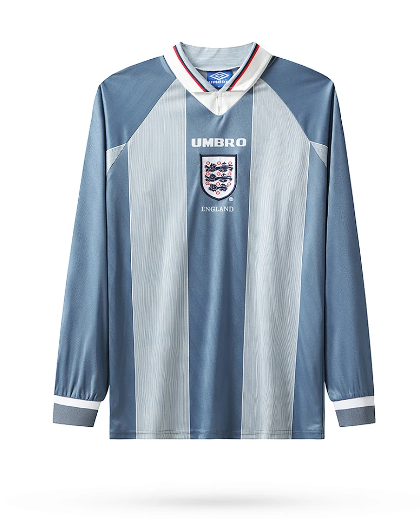 Camisola Retro Inglaterra 1996 Alternativa Manga Comprida