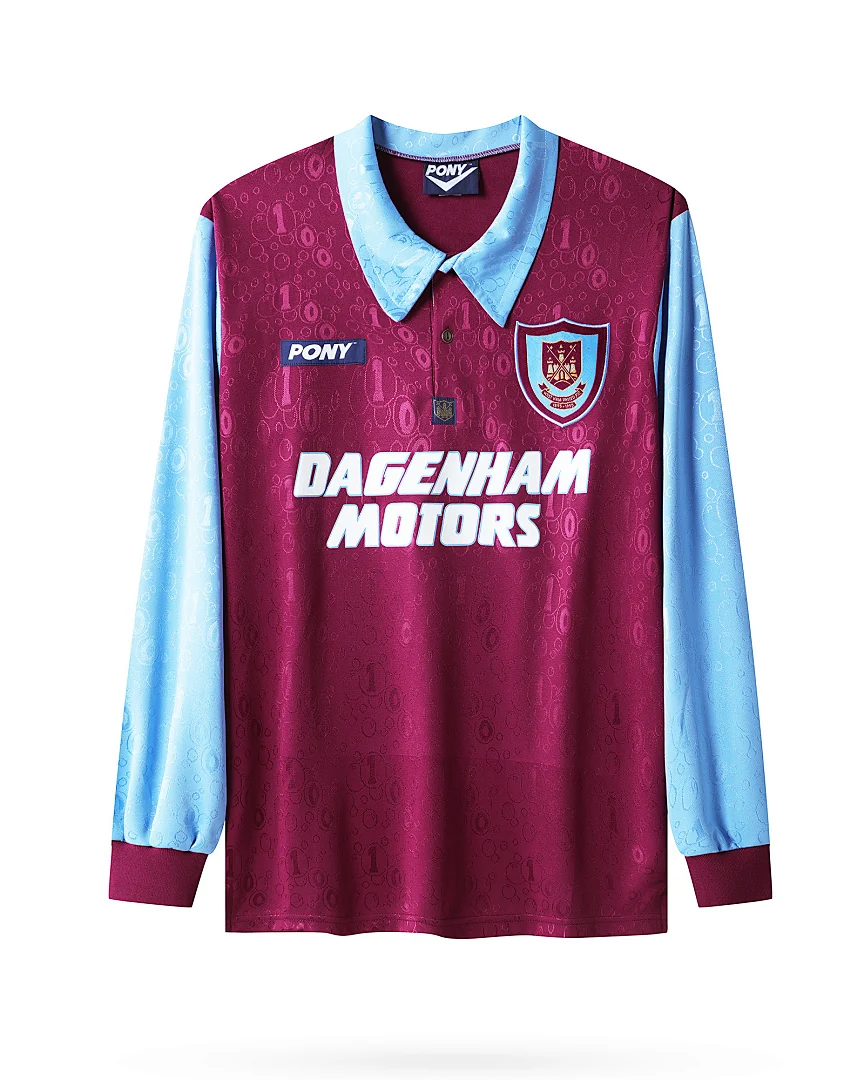 Camisola Retro West Ham 1995/97 Principal Manga Comprida