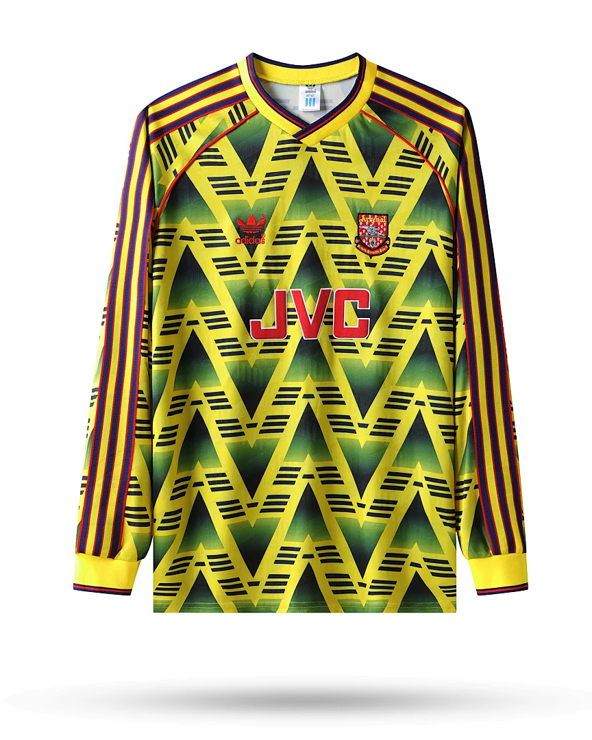 Camisola Retro Arsenal 1993 Alternativa Manga Comprida