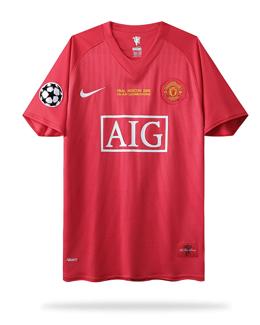Camisola Retro Manchester United 2008 Principal Final da Champions