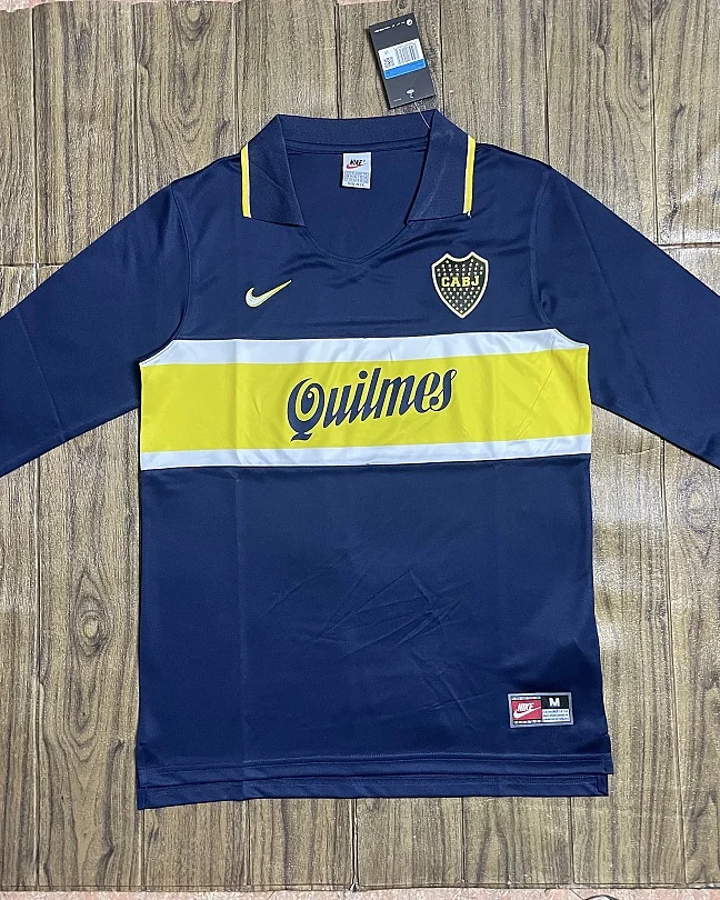 Camisola Retro Boca Juniors 1996/97 Principal Manga Comprida