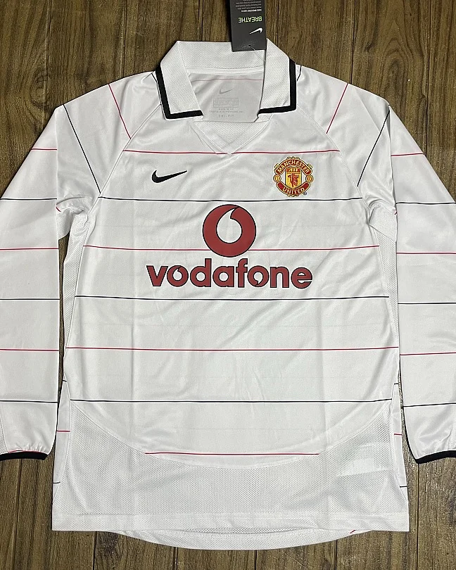 Camisola Retro Manchester United 2003/05 Alternativa Manga Comprida