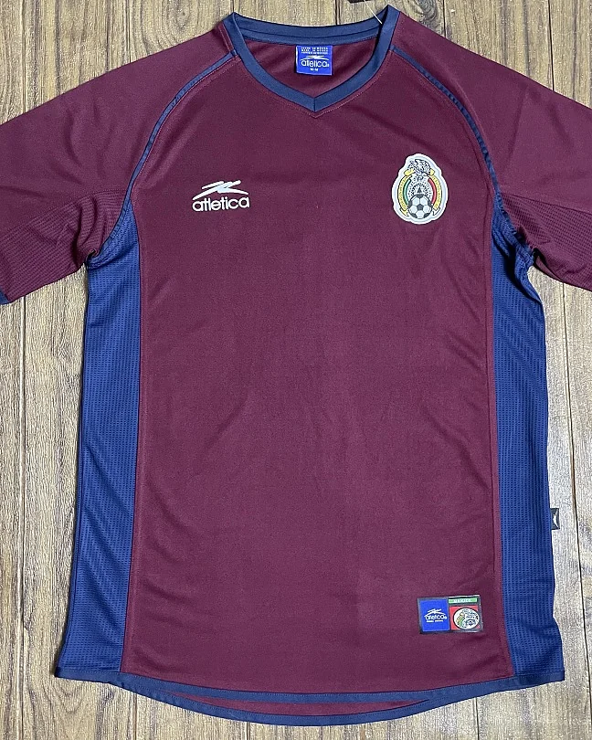 Camisola Retro México 2002 Vermelha