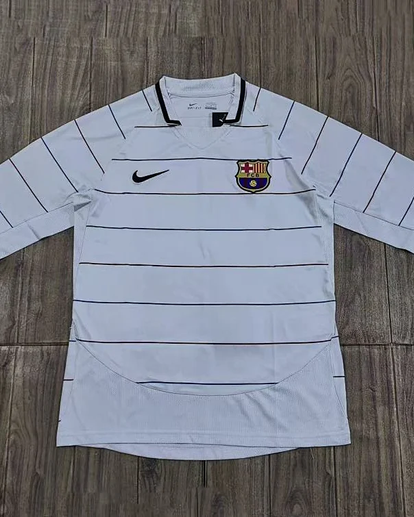 Camisola Retro Barcelona 2003/04 Alternativa Manga Comprida