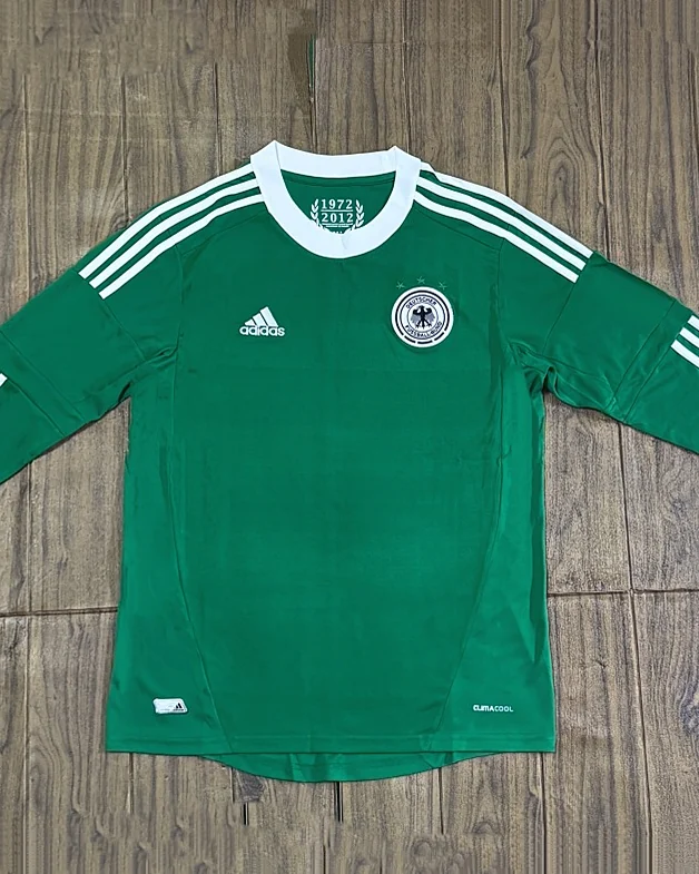 Camisola Retro Alemanha 2012 Alternativa Manga Comprida