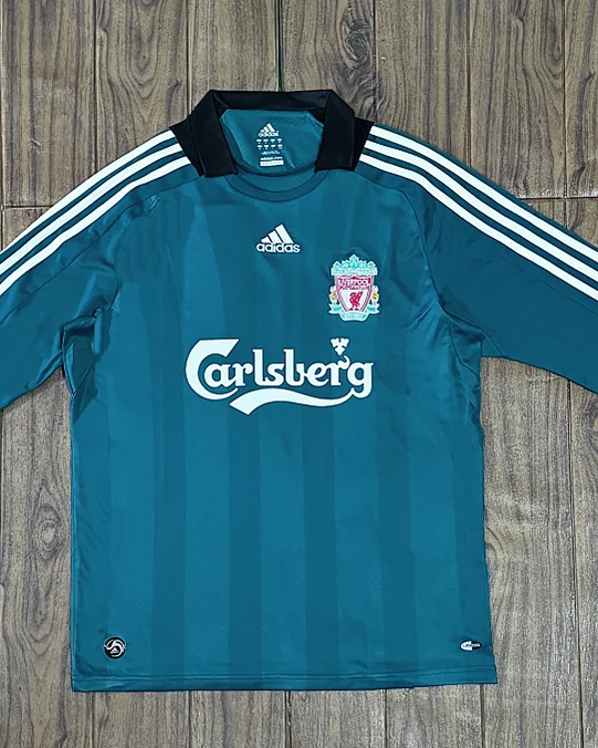 Camisola Retro Liverpool 08/09 Alternativa Manga Comprida