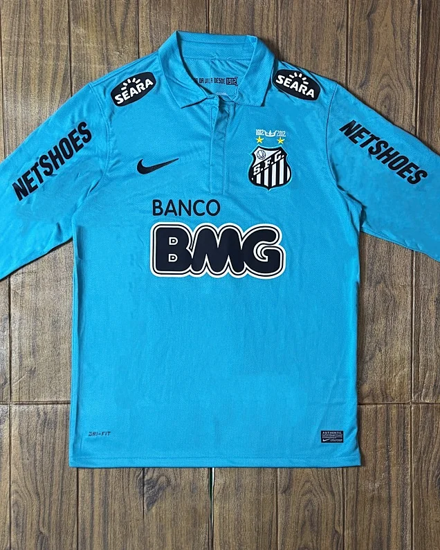 Camisola Retro Santos 12/13 Terceira Manga Comprida