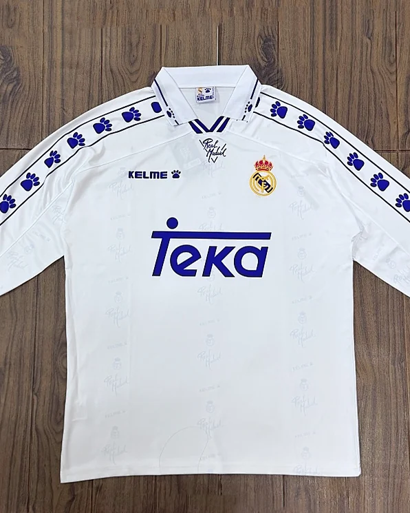Camisola Retro Real Madrid 1994/96 Principal Manga Comprida