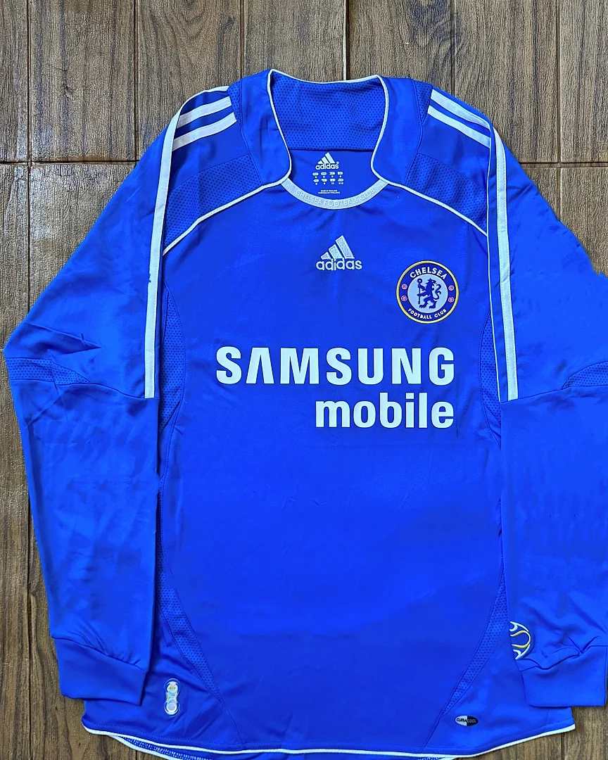 Camisola Retro Chelsea 06/07 Principal Manga Comprida