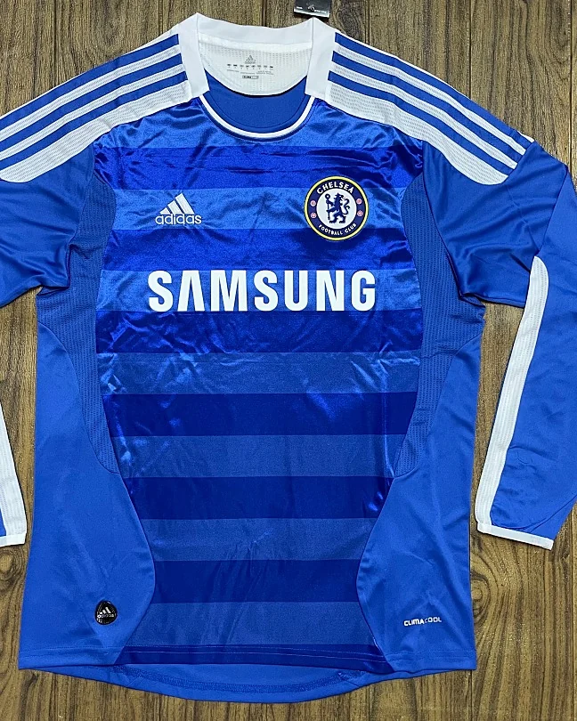 Camisola Retro Chelsea 11/12 Principal Manga Comprida