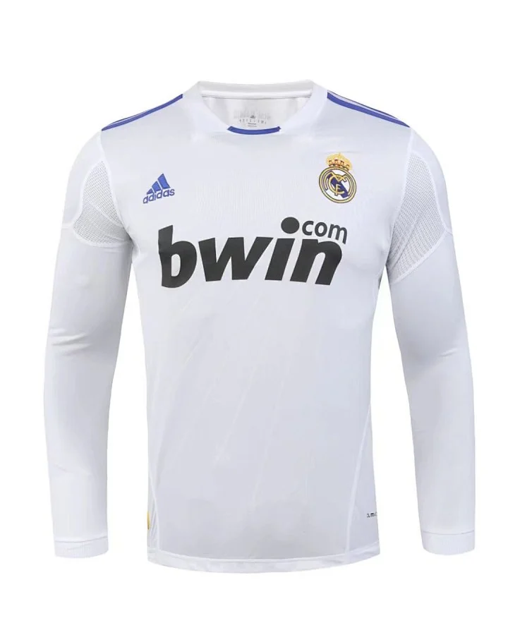 Camisola Retro Real Madrid 10/11 Principal Manga Comprida