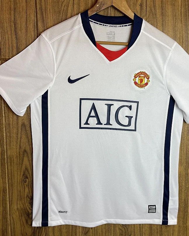 Camisola Retro Manchester United 07/08 Branca